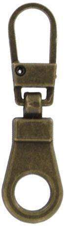 Ohio Travel Bag 1 1/2" Antique Brass, Zipper Pull Replacement, Steel, #ZP-35-ANTB ZP-35-ANTB