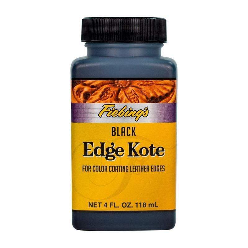  Fiebing's Edge Kote (4oz) - Black - Flexible, Water