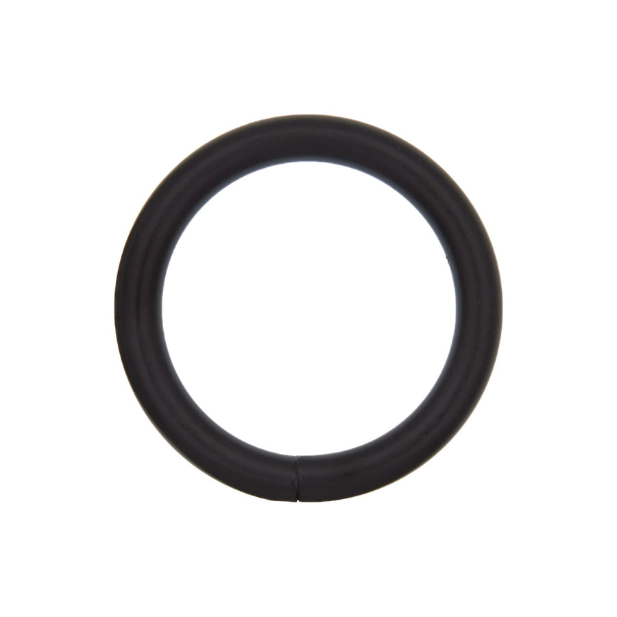 Ohio Travel Bag Rings & Slides 1 1/2" Matte Black , Welded Round Ring, Steel, #P-2236-BLK P-2236-BLK