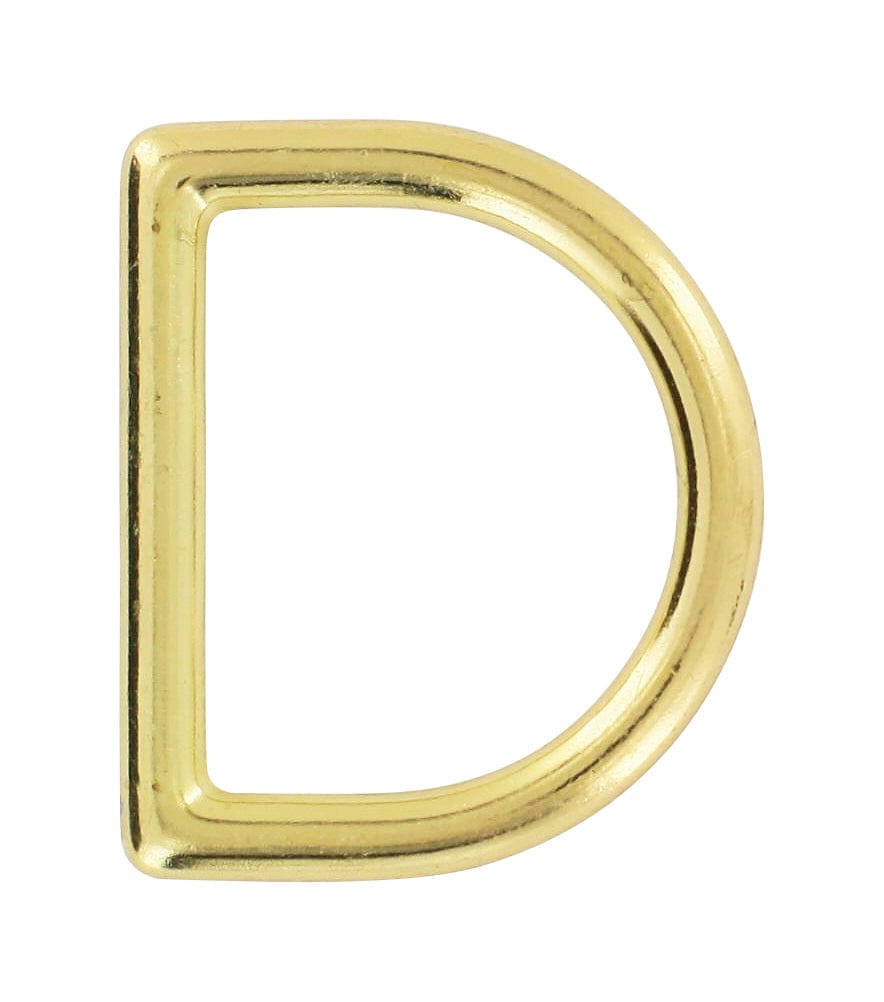Ohio Travel Bag Rings & Slides 1 1/4" Brass, Cast D-Ring, Zinc Alloy, #D-306-BP D-306-BP