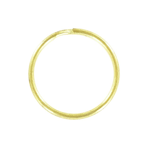 Oval Brass Key Ring