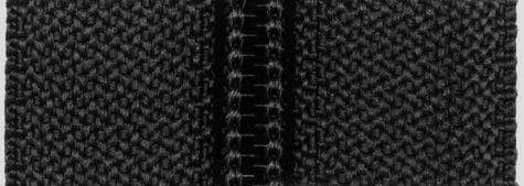 Ohio Travel Bag Zippers #5 Black with Black, YKK Zipper Chain, Zinc Alloy, #5CN-W-BLK 5CN-W-BLK
