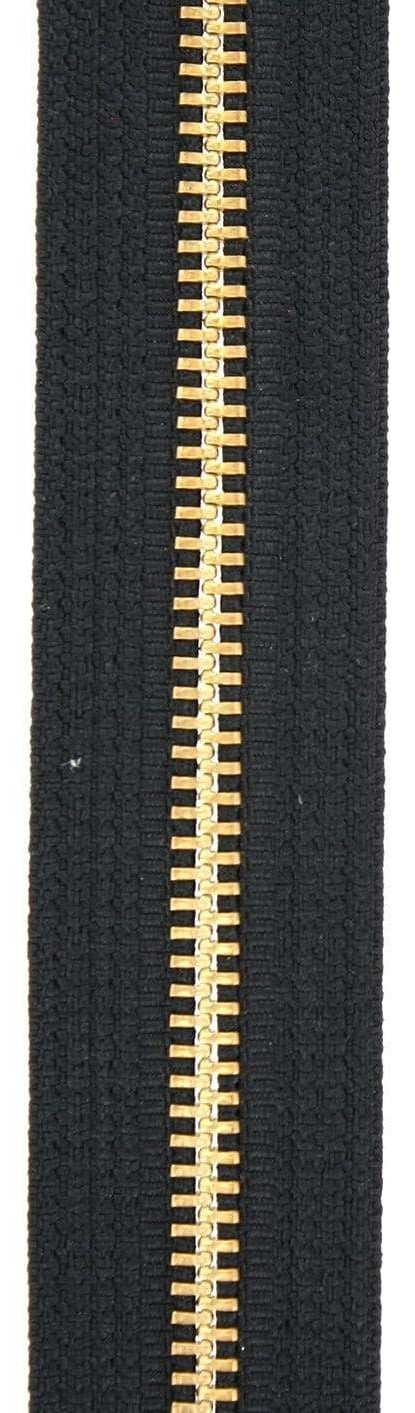 Ohio Travel Bag-Zippers-#5 Black, YKK Metal Chain Narrow Zipper