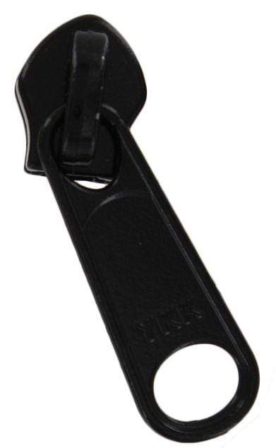 5 Antique Brass, Coil, YKK Long Tab Semi-Swivel Zipper Slider