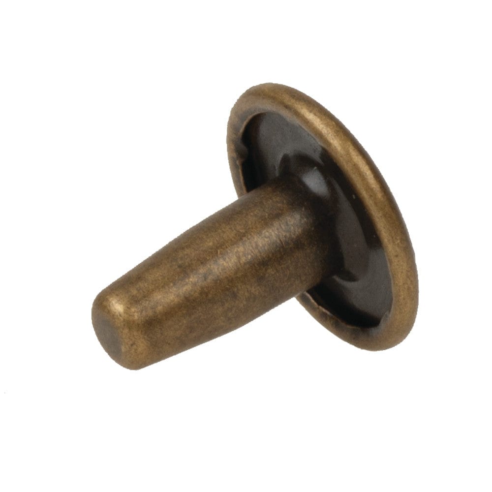 Ohio Travel Bag Fasteners 10mm Antique Brass, Large Double Cap Jiffy Rivets® - NB510D-ANTB NB510D-ANTB