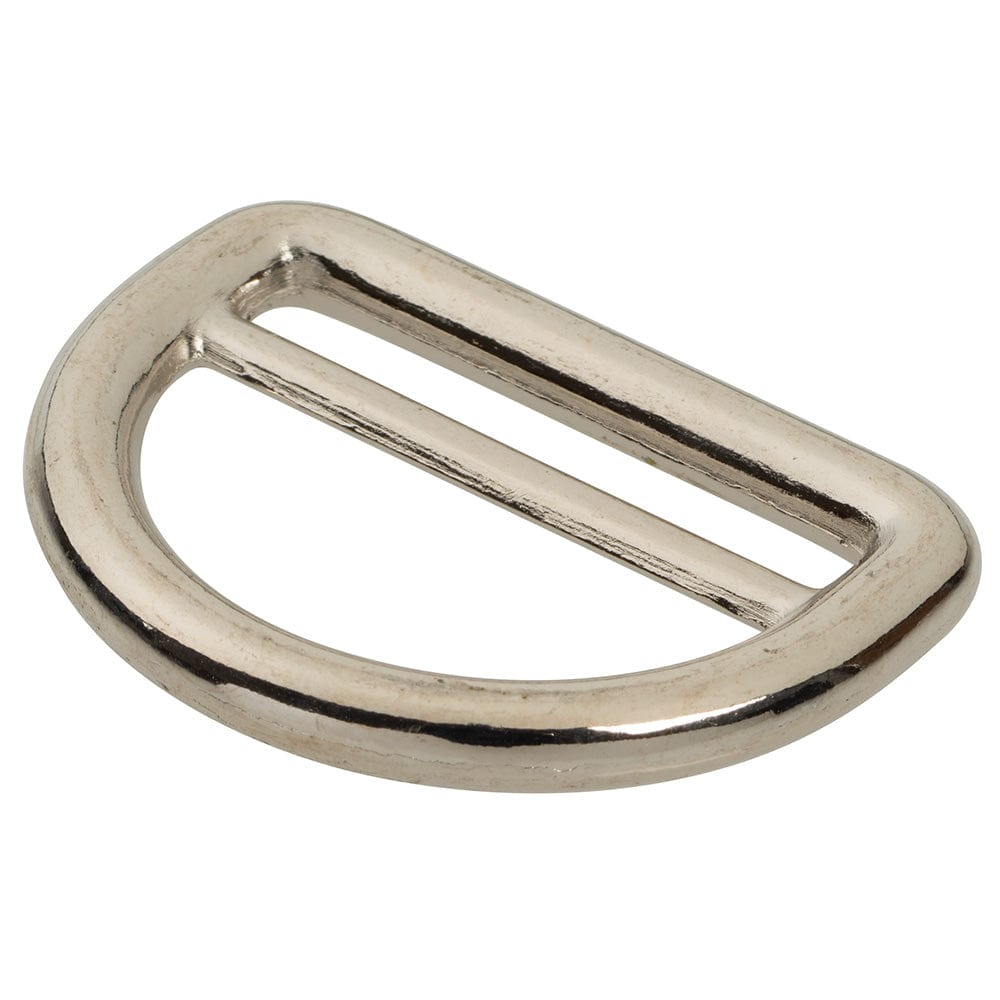Ohio Travel Bag Rings & Slides 1" Nickel Plated, Cast Double Loop D-Ring, Zinc Alloy, #C-1438-NP C-1438-NP