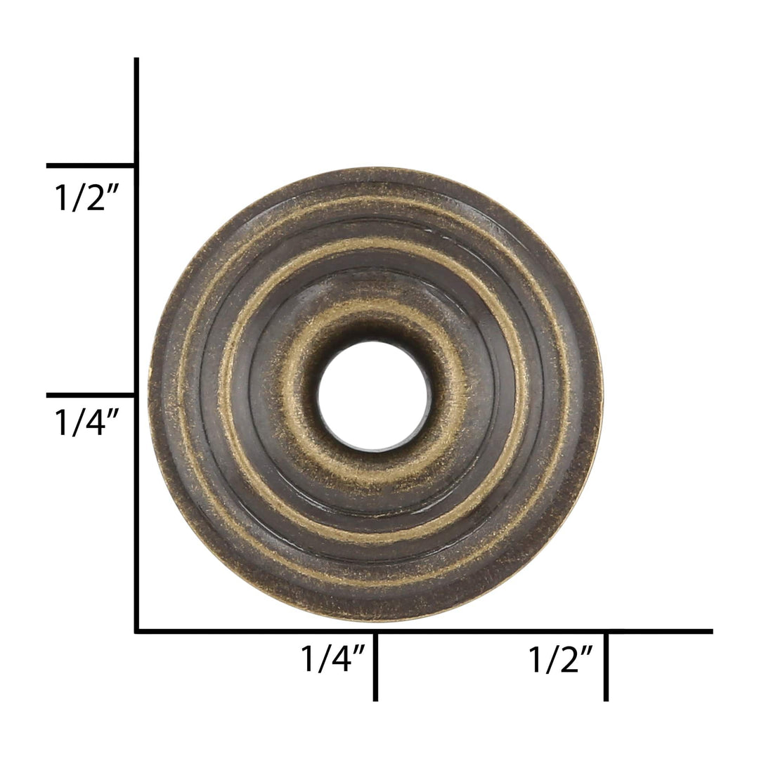 Ohio Travel Bag Fasteners Line 4 Antique Brass, Post, Solid Brass, #4375-ANTB 4375-ANTB