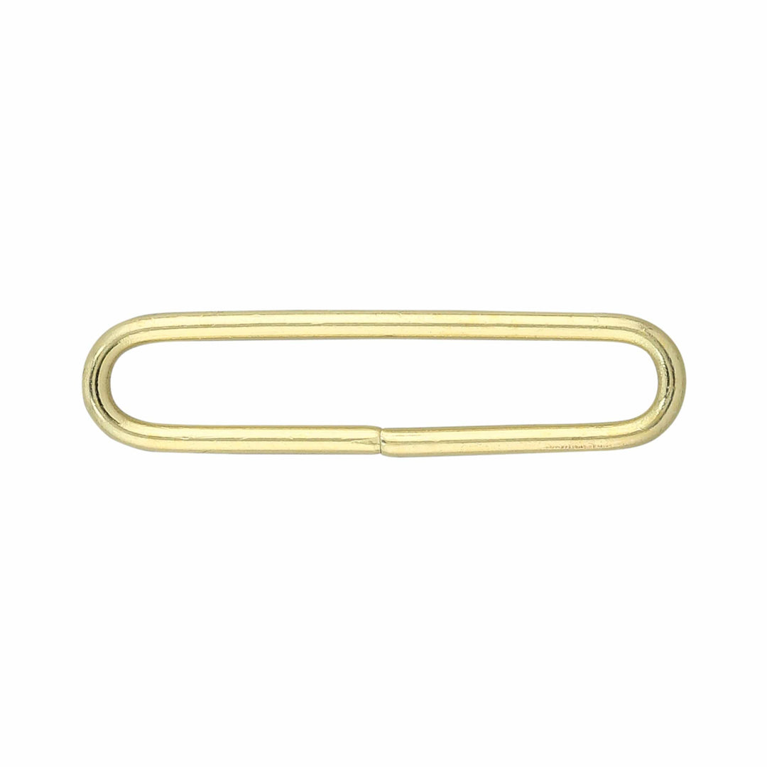 Ohio Travel Bag 1-1/2" Brass, Split Oval Ring, Solid Brass, #P-3246-1-1-2 P-3246-1-1-2