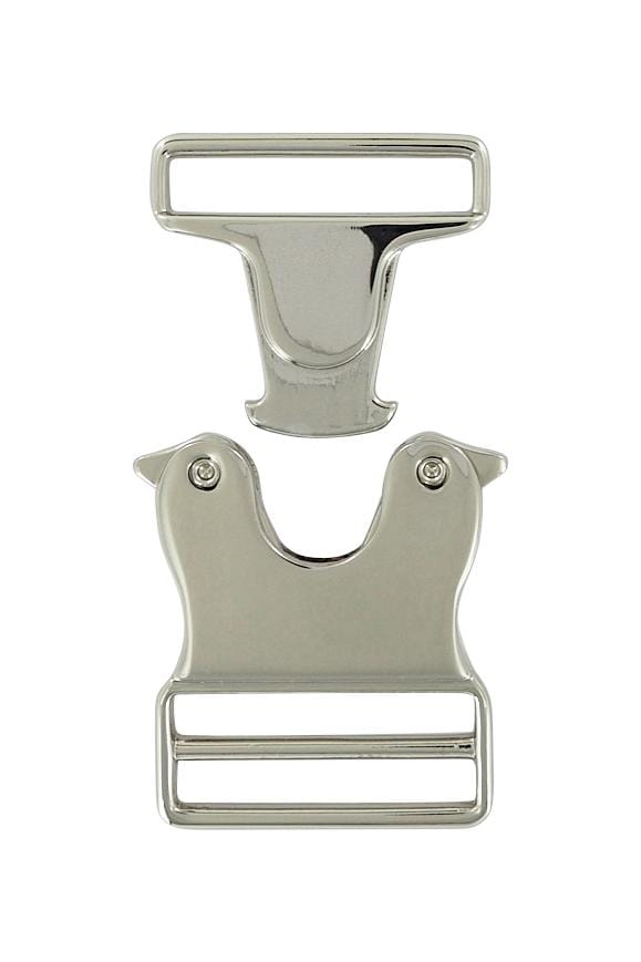 Curved Side Release Buckle : Metal : Various Colours