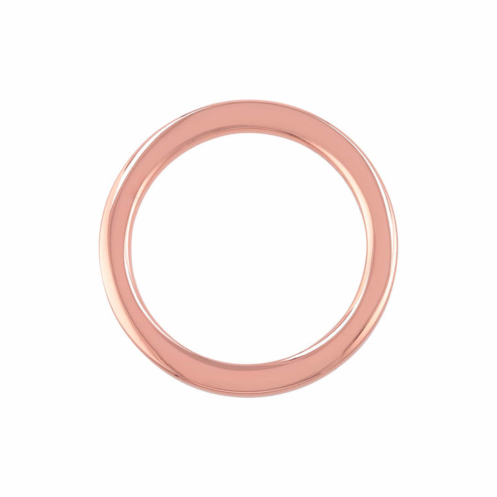 Ohio Travel Bag 1 1/2" Shiny Copper, Cast Flat Round Ring, Zinc Alloy, #P-2551-CPR P-2551-CPR