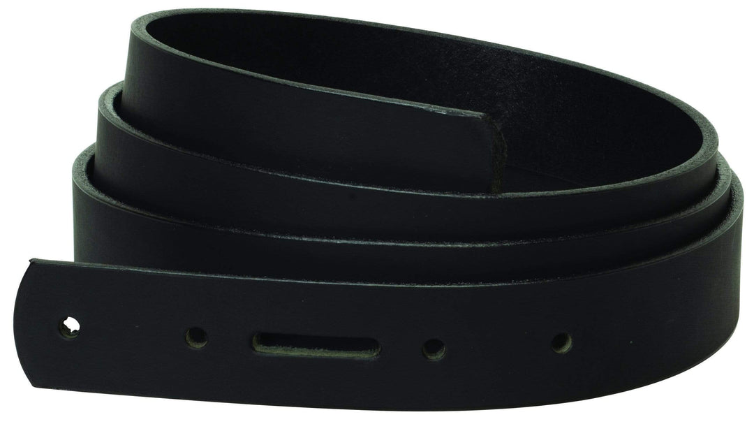 Ohio Travel Bag 1 1/4" Black, Water Buffalo Belt with Holes, Leather, #WL-4464-00-BK WL-4464-00-BK
