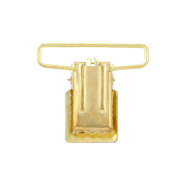 Ohio Travel Bag 1 1/4" Gold,  Suspender Clip, Zinc Alloy, #C-1271-114-GLD C-1271-114-GLD