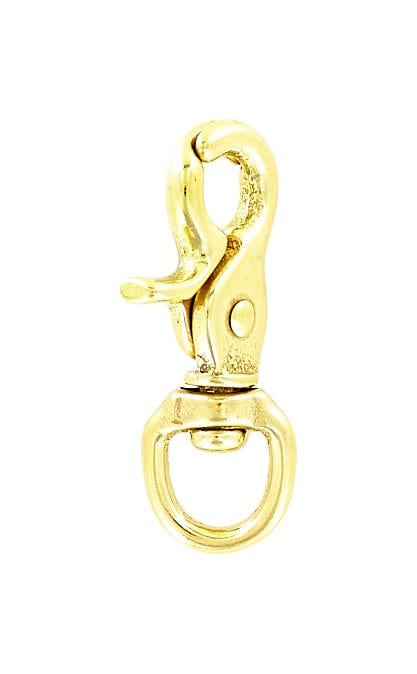 Ohio Travel Bag 1/2" Brass, Trigger Swivel Snap Hook, Solid Brass, #P-1439 P-1439