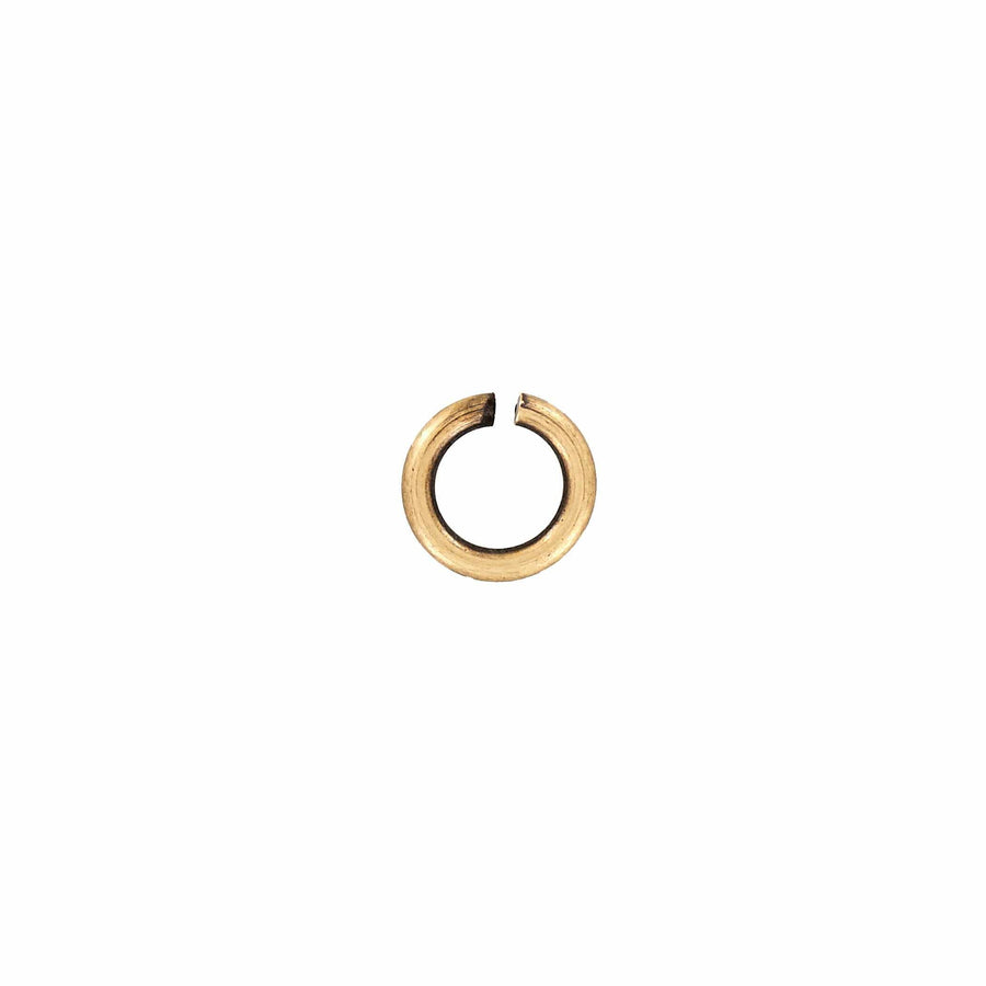 Ohio Travel Bag 1/4" Brass Oxide, Split Round Jump Ring, Solid Brass, #P-3244-BRS-OX P-3244-BRS-OX