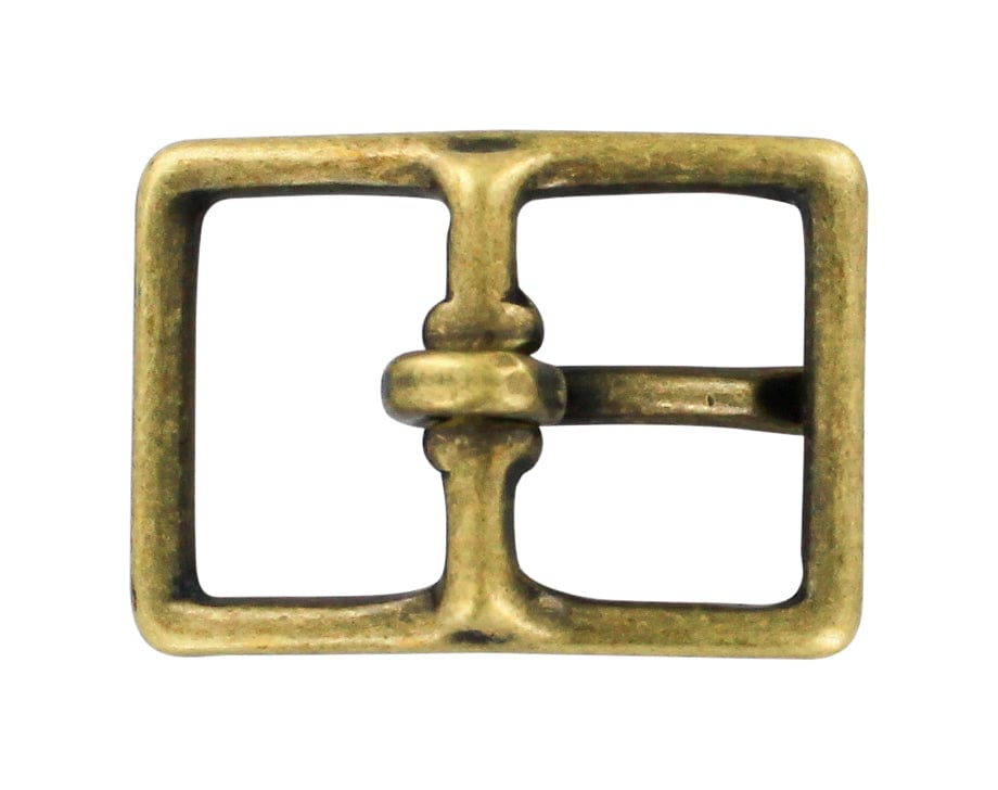 Ohio Travel Bag 1" Antique Brass, Center Bar Buckle, Solid Brass, #C-1465-ANTB C-1465-ANTB