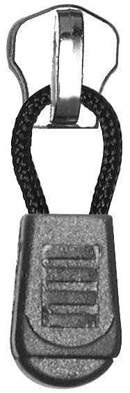 Ohio Travel Bag 1" Black, Force-Fit Zipper Pull Back, Plastic, #ZP-101 ZP-101