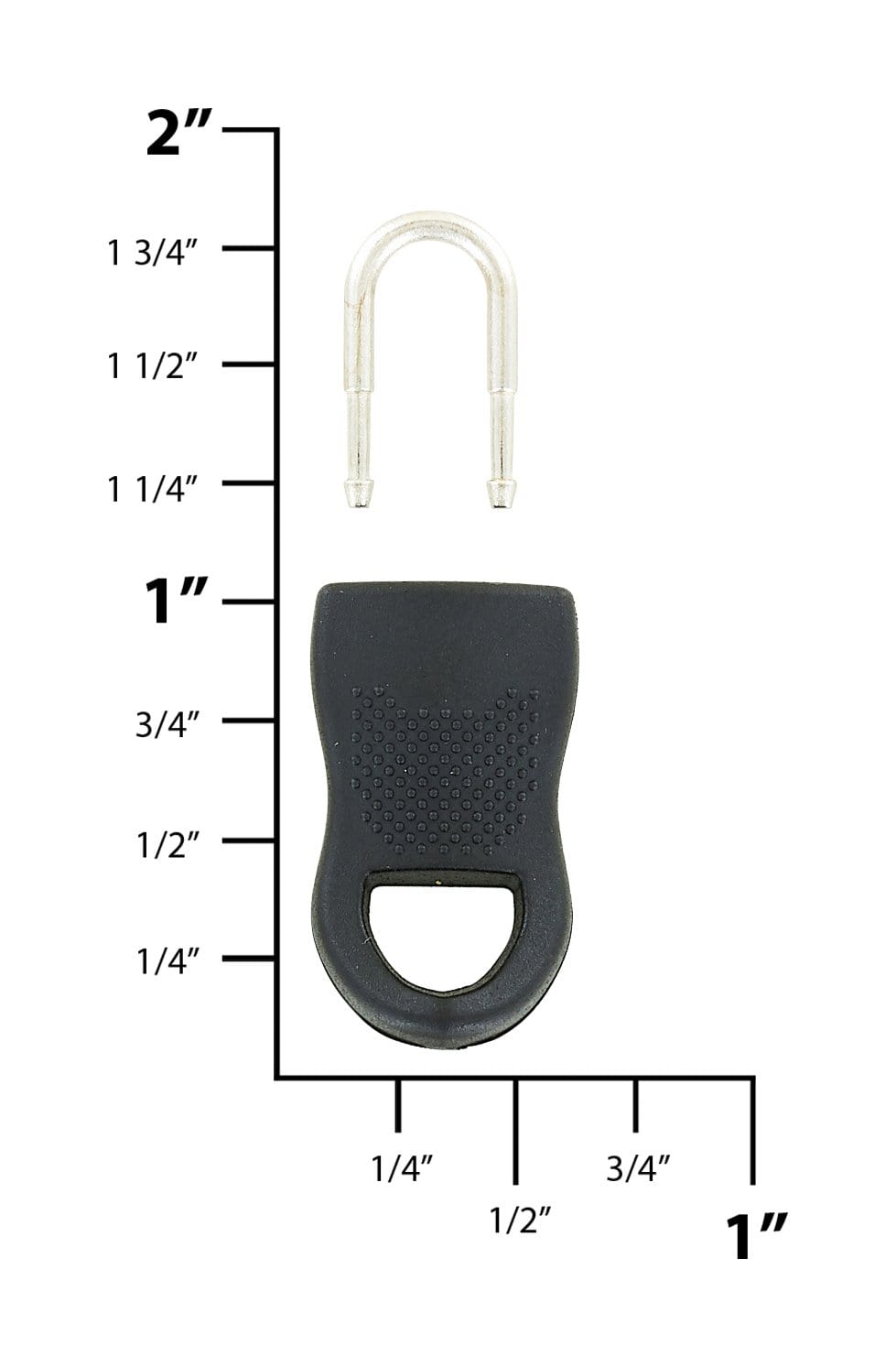 Wholesale BENECREAT 24Pcs 3 Size Alloy Replacement Zipper Pull Tabs 