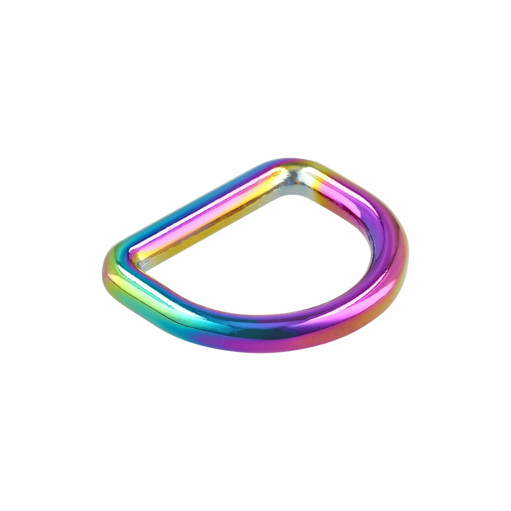 Ohio Travel Bag 1" Iridescent Rainbow, Welded D-Ring, Zinc Alloy, #D-424-1-IR D-424-1-IR