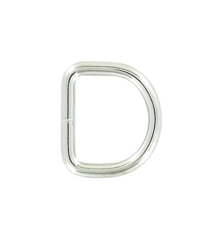 Ohio Travel Bag 1" Nickel, Welded D Ring, Steel, #D-405-1-NP D-405-1-NP