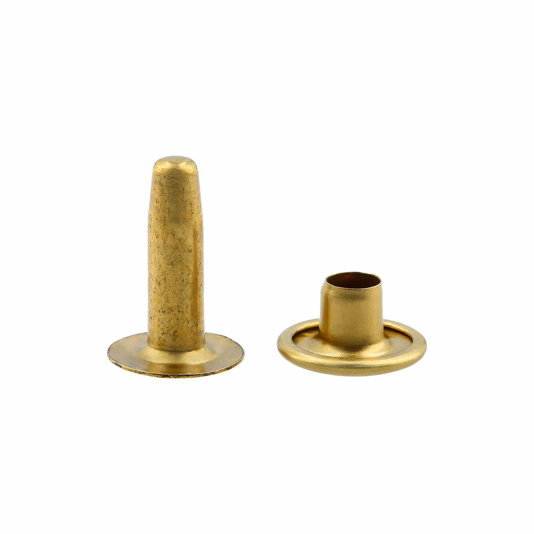 Ohio Travel Bag 15mm Brass, Single Cap Jiffy Rivets, Solid Brass-100ct, #515S-SB 515S-SB