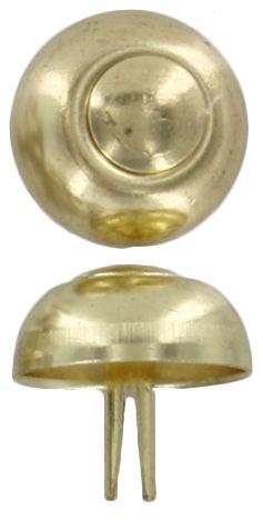 Ohio Travel Bag 17mm Brass, Round Handbag Bottom Stud, Steel, #312-6-16-BP 312-6-16-BP