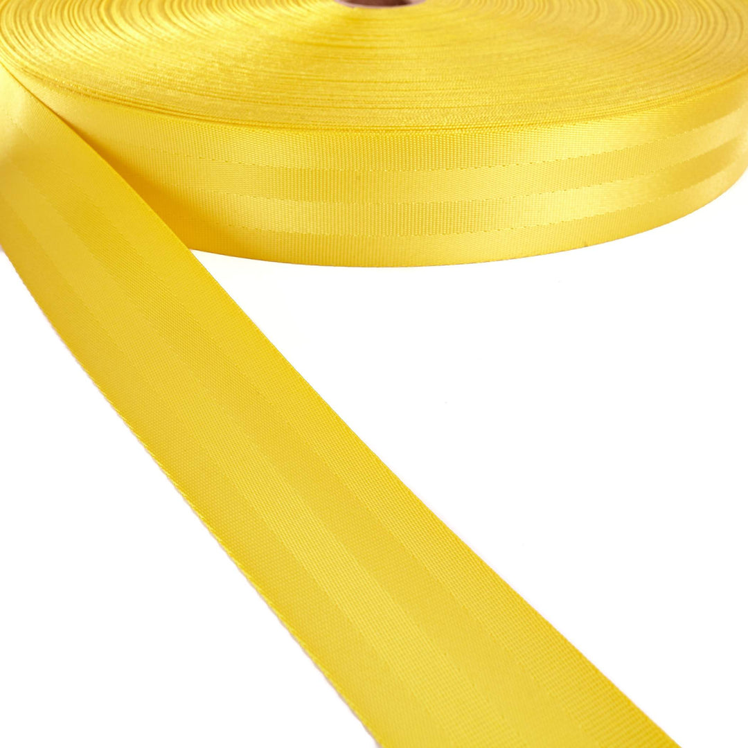 Ohio Travel Bag 2" Yellow, Seatbelt Webbing, Polyester, #PW-500-2-YEL PW-500-2-YEL
