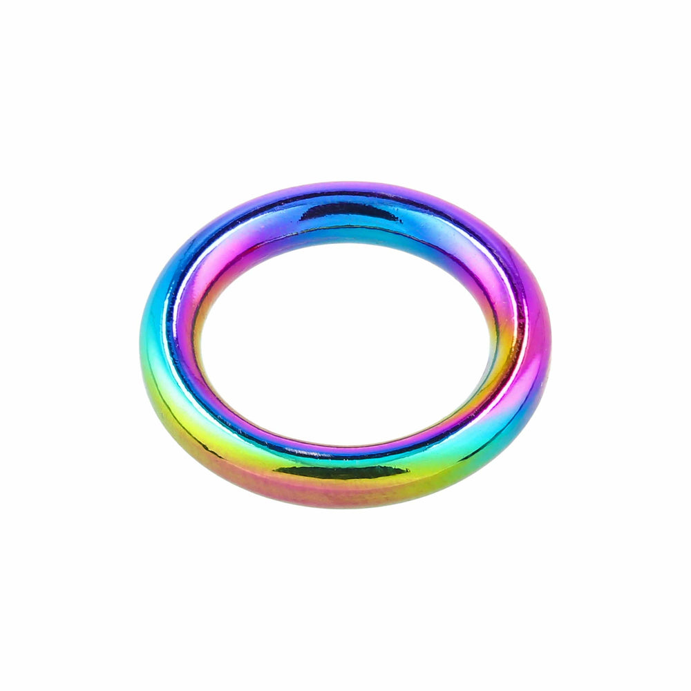 Ohio Travel Bag 3/4" Iridescent Rainbow, Welded  O-Ring, Zinc Alloy, #D-422-18-IR D-422-18-IR