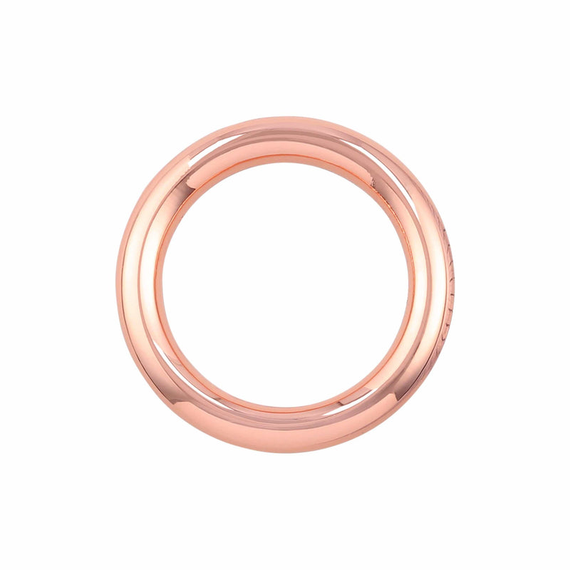 Ohio Travel Bag 3/4" Shiny Copper, Solid Round Ring, Zinc Alloy, 