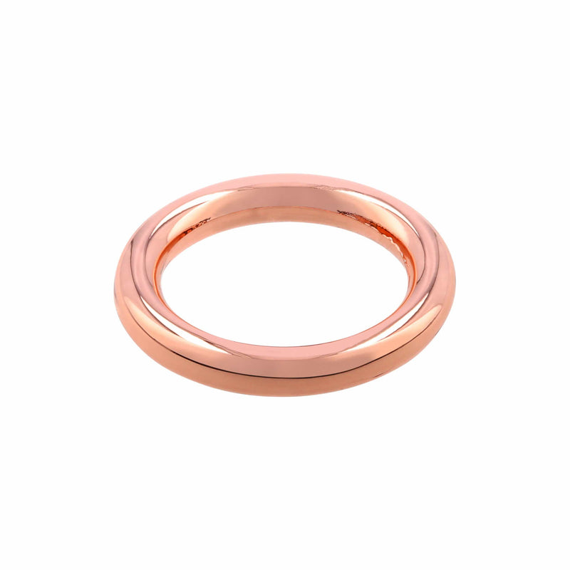 Ohio Travel Bag 3/4" Shiny Copper, Solid Round Ring, Zinc Alloy, 