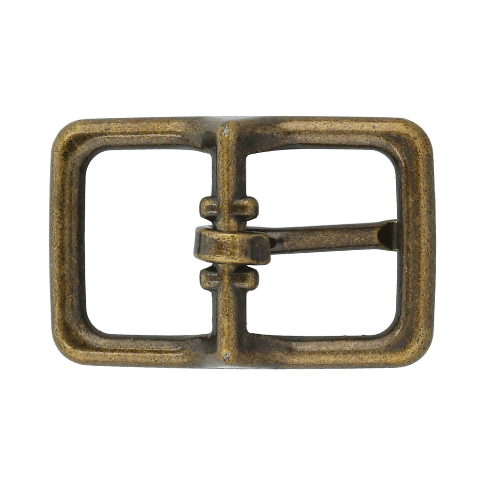 BS3302 Solid Brass Buckle Antique Brass Roller Buckle fits 1-1/8 (30mm)  Wide Belt 