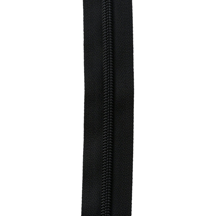 Ohio Travel Bag # 5 Black with Black, YKK Water Resistant Zipper Chain, Zinc Alloy, #5CNWR-BLK 5CNWR-BLK