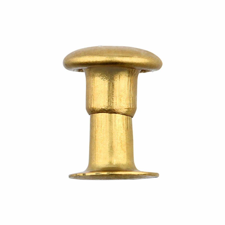 Ivan Leathercraft Solid Brass Double Cap Rivets, 100/PK