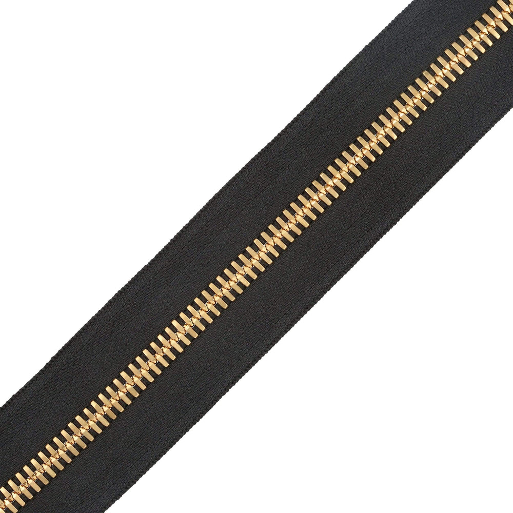 Ohio Travel Bag #8 Black, UCAN G2 Zipper Tape with Gold Teeth, #G2-8-BLK-GD G2-8-BLK-GD