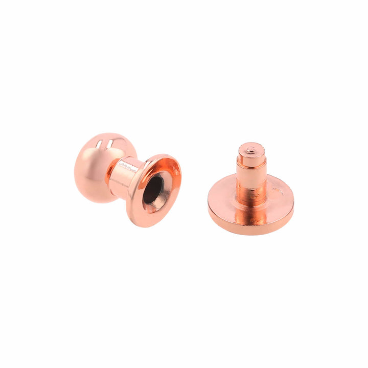 Ohio Travel Bag 8mm Shiny Copper, Stud, Solid Brass, #P-2122-CPR P-2122-CPR