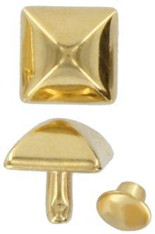 Ohio Travel Bag Adornments 11mm Gold, Pyramid Rivet, Steel, #P-2977-GOLD P-2977-GOLD