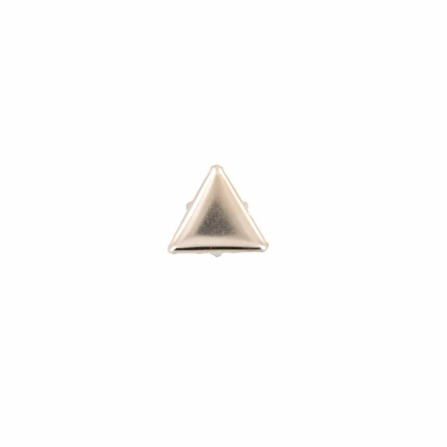 Ohio Travel Bag Adornments 2.4mm Nickel, Triangle Spots With Prongs, Solid Brass, #C-2178-MED C-2178-MED