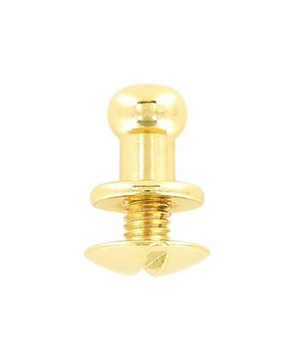 Ohio Travel Bag Adornments 4.7mm Gold, Screw in Stud, Solid Brass, #P-2712-GOLD P-2712-GOLD