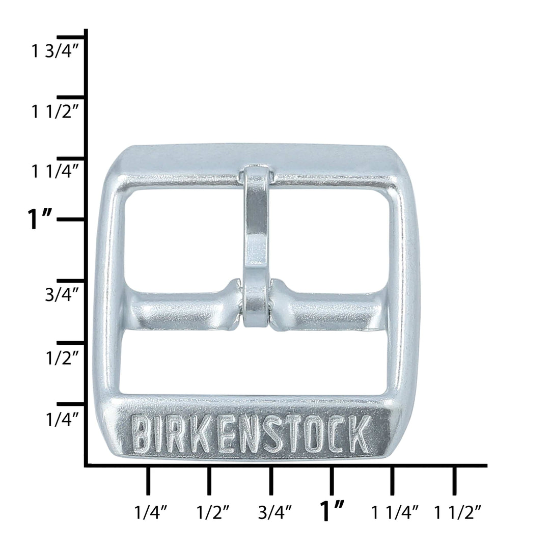 Ohio Travel Bag Birkenstock 25mm Silver, Birkenstock Buckle, Steel, #C-1498-SILV C-1498-SILV