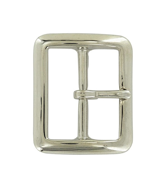 1 3/4 Nickel, Sam Browne Center Bar Buckle, Solid Brass, #899-1-3