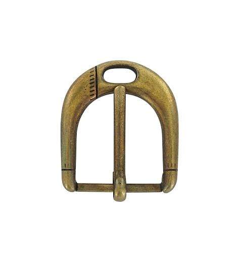 Ohio Travel Bag Buckles 1" Antique Brass, Heel Bar Buckle, Zinc Alloy, #C-2060 C-2060