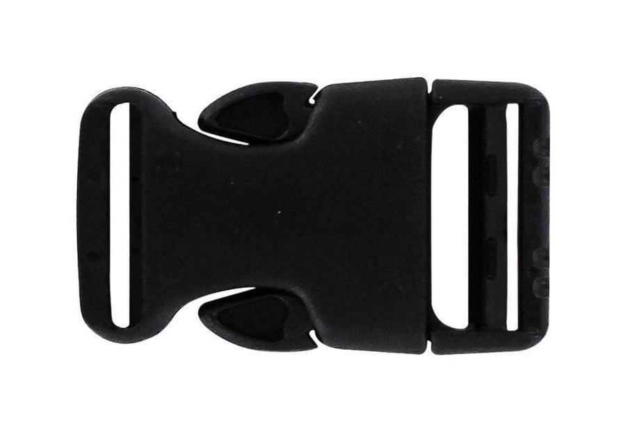 Ohio Travel Bag-Rings & Slides-1 Black, Sliplock Tri-Glide Slide Buckle,  Plastic, #SL-1-$0.25