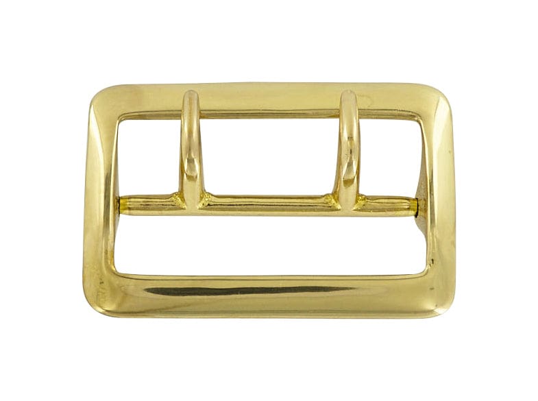 Ohio Travel Bag Buckles 2 1/4" Brass, Sam Browne Double Tongue Buckle, Solid Brass, #4430-SB 4430-SB