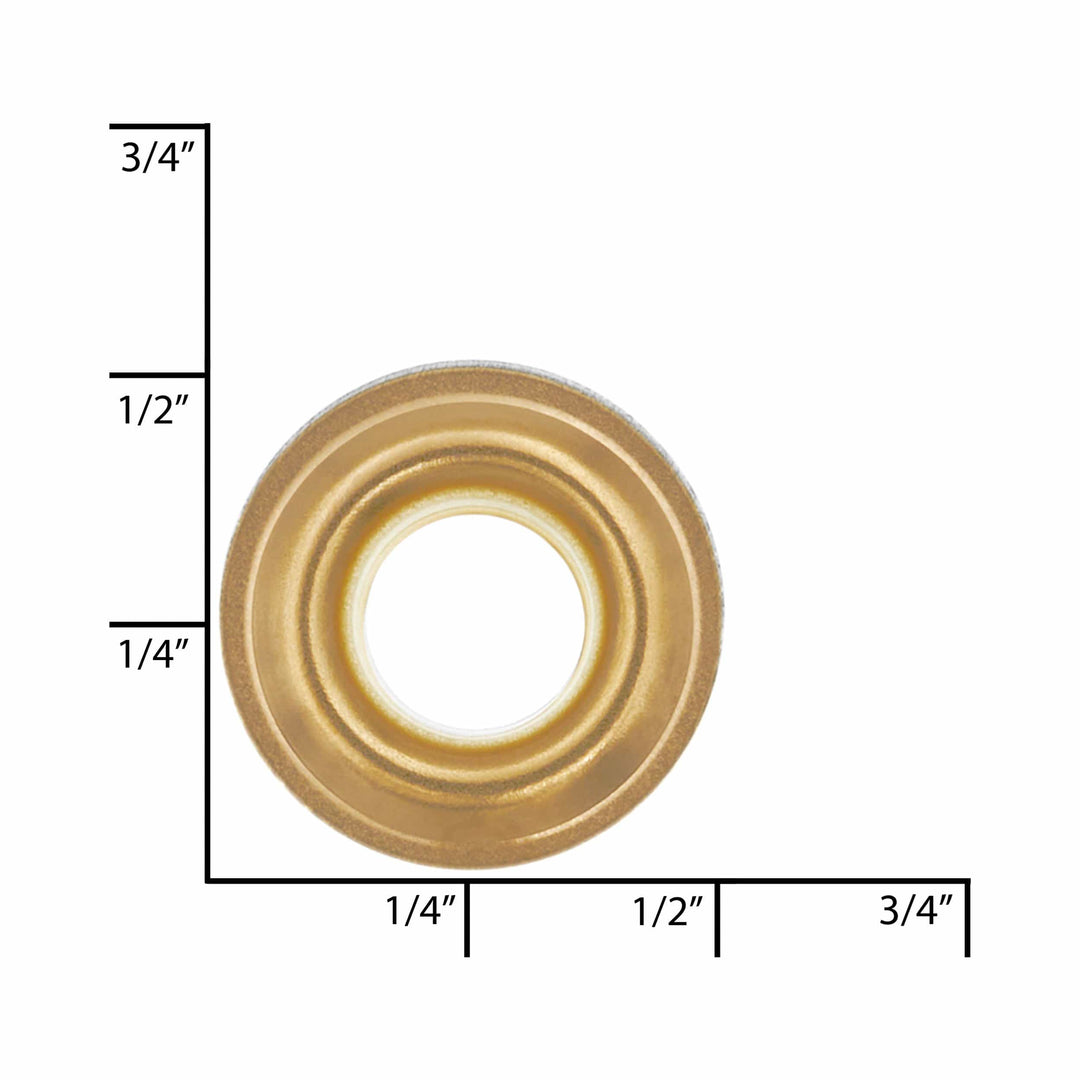 0 Grommet Solid Brass, with Washer, Weaver Leather Craft 100 Packs