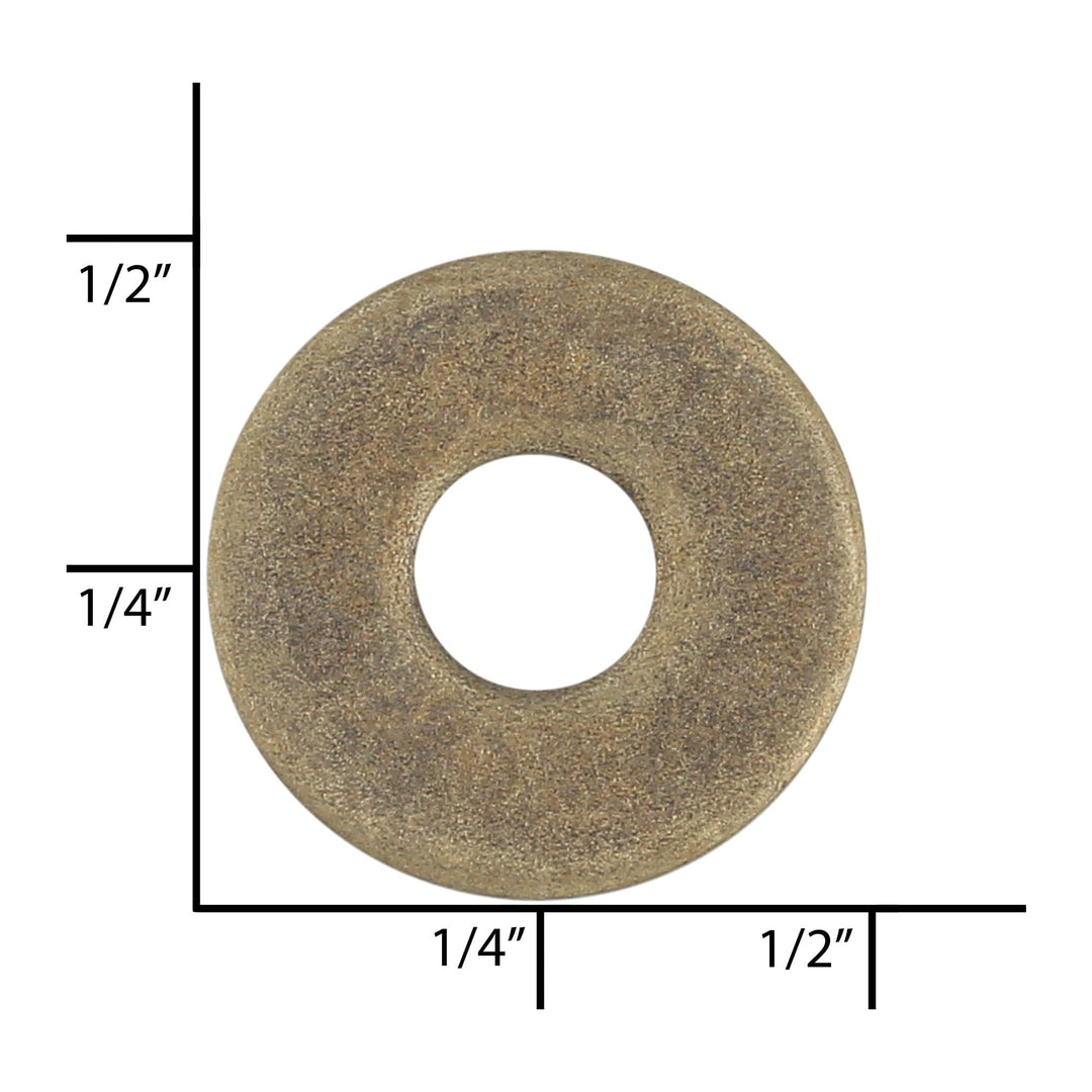 Ohio Travel Bag Fasteners 1/4" Antique Brass, #9 Small Washer, Steel - 24 pk, #9-SM-ANTB 9-SM-ANTB