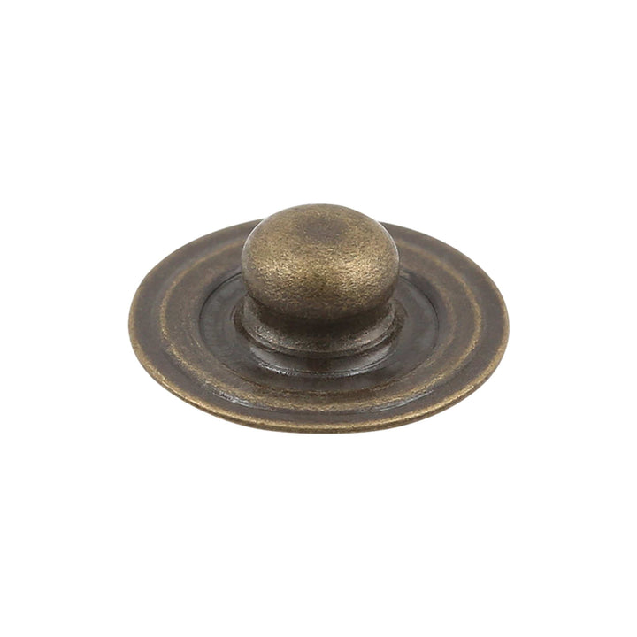 Ohio Travel Bag Fasteners 15/32" Antique Brass, Parallel Spring Snap Stud, Solid Brass, #SW-63-ANTB SW-63-ANTB