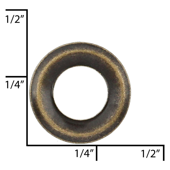 Ohio Travel Bag Fasteners 19/64" Antique Brass, Washer, Steel - 36pk, #A-402-ANTB A-402-ANTB
