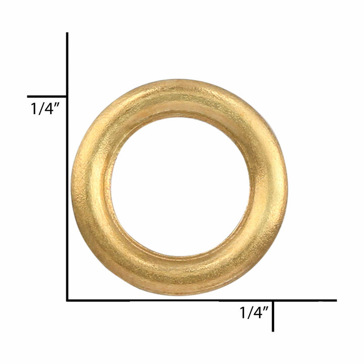 Ohio Travel Bag Fasteners 19/64" Brass, Washer, Steel  - 36 pk, #A-402-BP A-402-BP