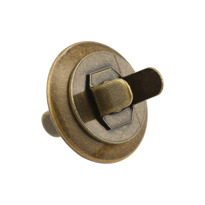 Ohio Travel Bag Fasteners 19mm Antique Brass, Beveled Low Profile Magnetic Snap, Steel, #P-2407-ANTB P-2407-ANTB