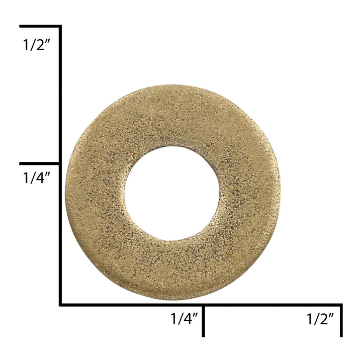 Ohio Travel Bag Fasteners 3/8" Antique Brass, Washer, Steel - 24pk, #L-1747-ANTB L-1747-ANTB