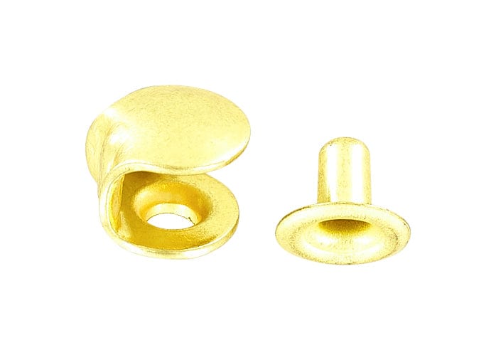 Ohio Travel Bag Fasteners 3/8" Brass, Boot Hook with Rivet, Steel, #A-314-BP A-314-BP